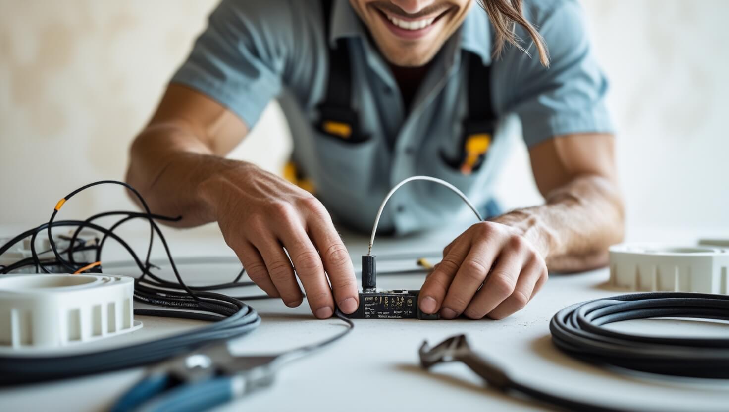 Une photo de maintenance électrique