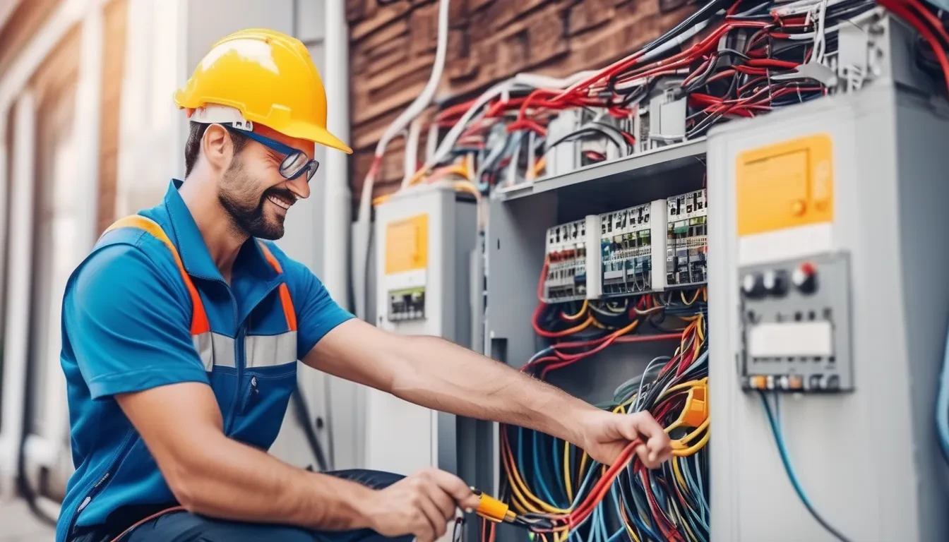 Une photo de maintenance électrique